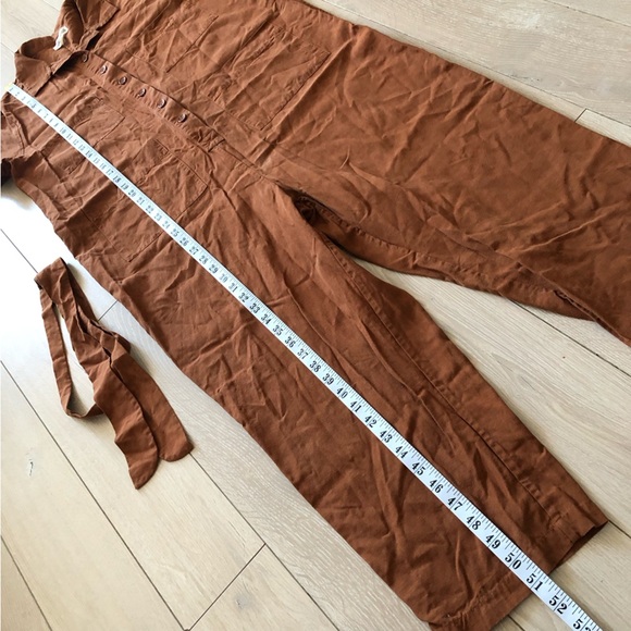 Tradlands Finn Linen Tencel Jumpsuit in Clay Size M - Picture 11 of 12
